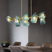 LUCIA Linear Chandelier by Lampadom - angle view