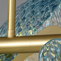 LUCIA Linear Chandelier by Lampadom - scale reference
