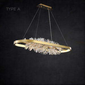 LUCIANA Linear Chandelier by Lampadom