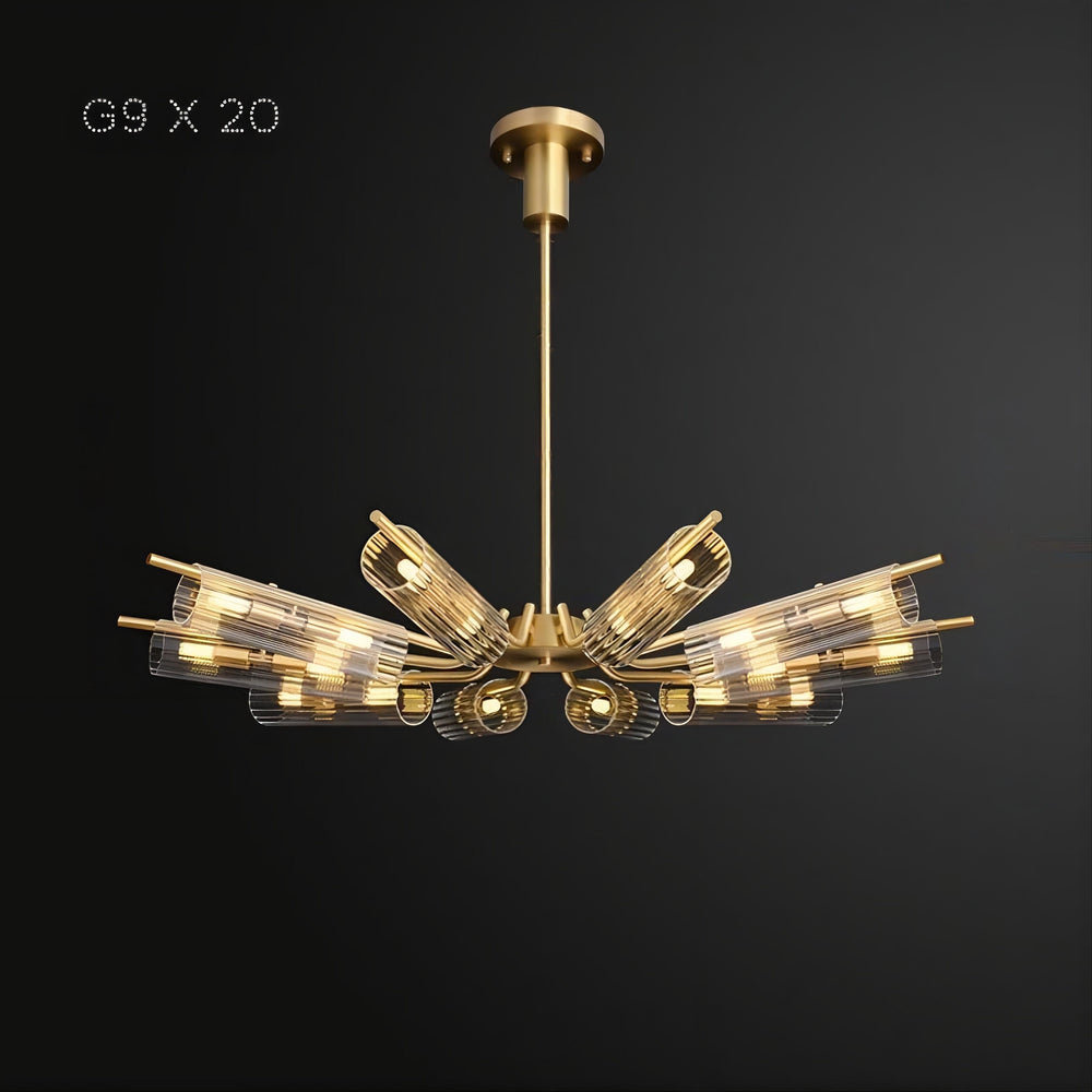 LUCINA Chandelier by Lampadom - angle view