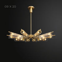 LUCINA Chandelier by Lampadom - angle view