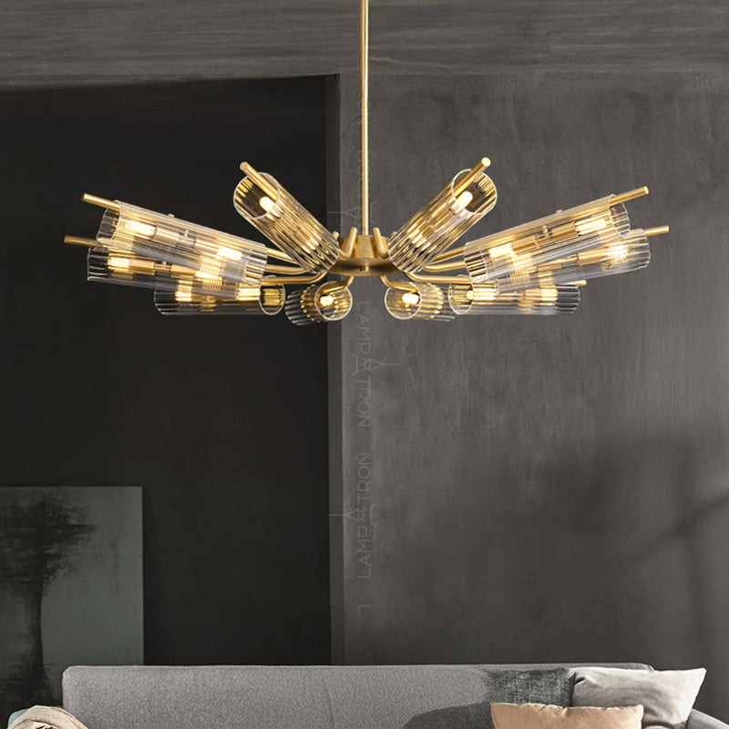 LUCINA Chandelier by Lampadom - side view