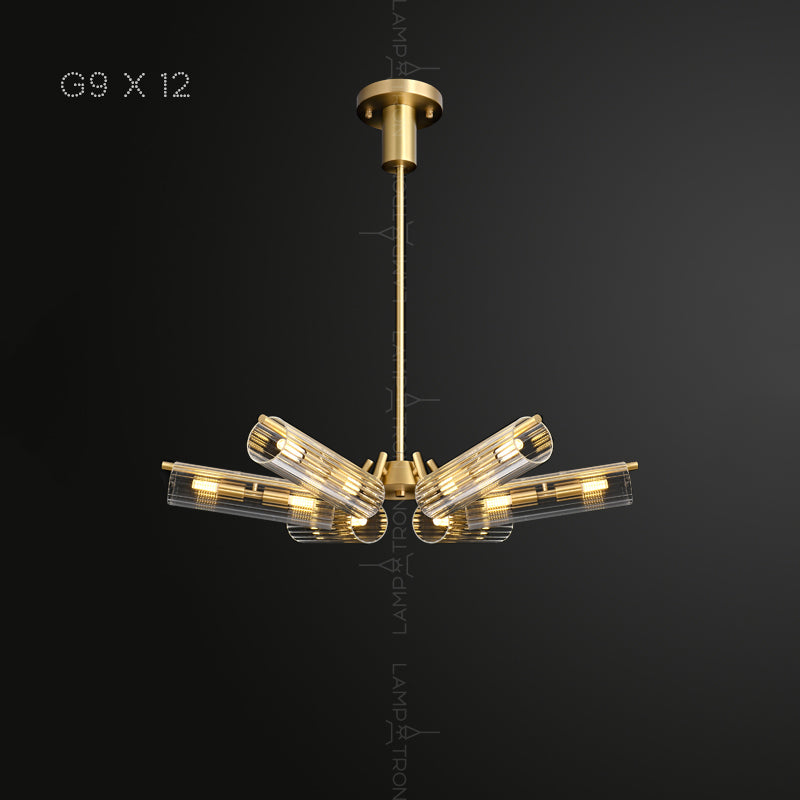 LUCINA Chandelier by Lampadom - side view