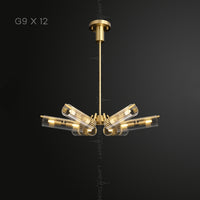 LUCINA Chandelier by Lampadom - side view