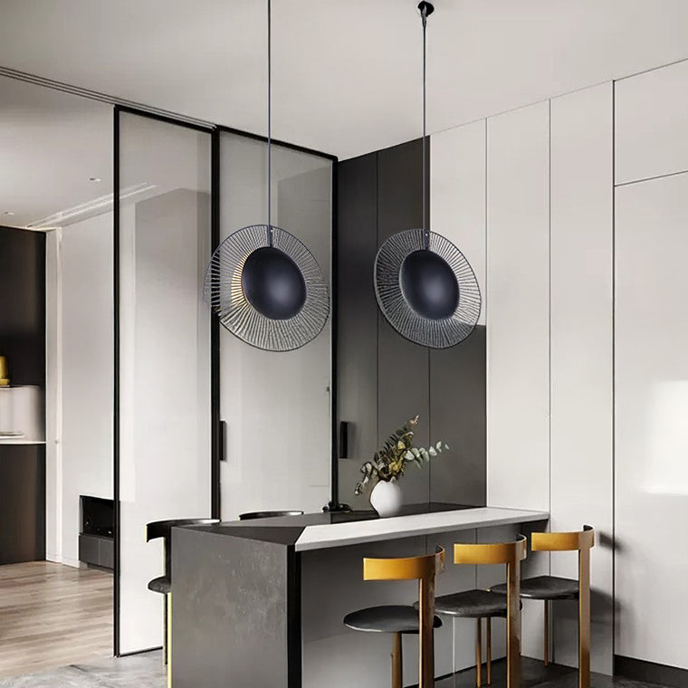 MAGDALENA BLACK Pendant by Lampadom - scale reference