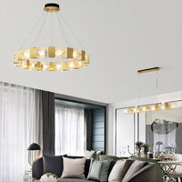 MAGNET Ring Chandelier by Lampadom - side view
