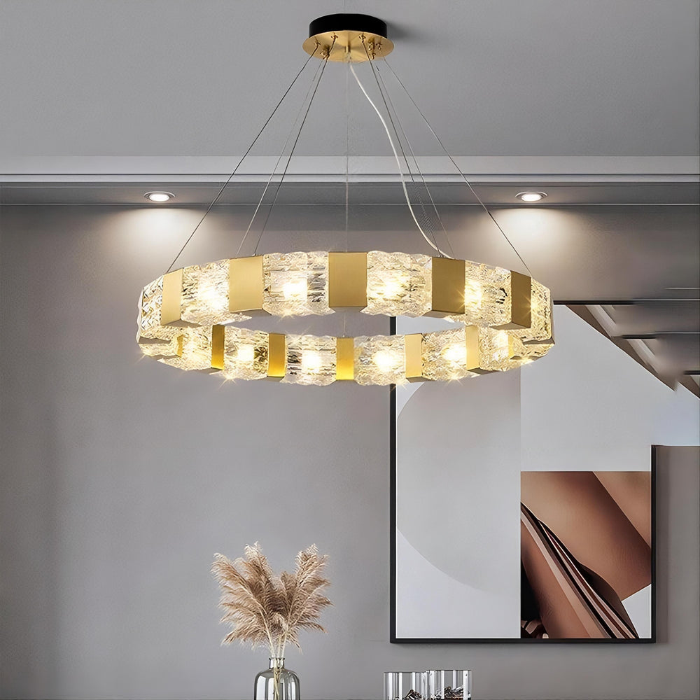 MAGNET Ring Chandelier by Lampadom - close-up