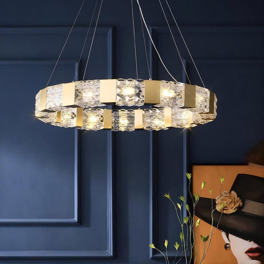 MAGNET Ring Chandelier by Lampadom - ambient shot