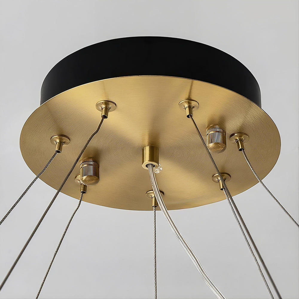 MAGNET Ring Chandelier by Lampadom - angle view