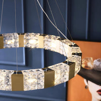 MAGNET Ring Chandelier by Lampadom - side view