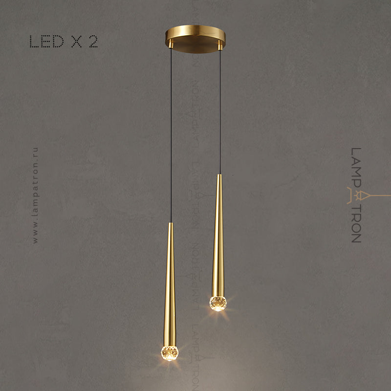 MAGRIT LUX MORE Cascade Light by Lampadom - side view