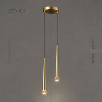 MAGRIT LUX MORE Cascade Light by Lampadom - side view