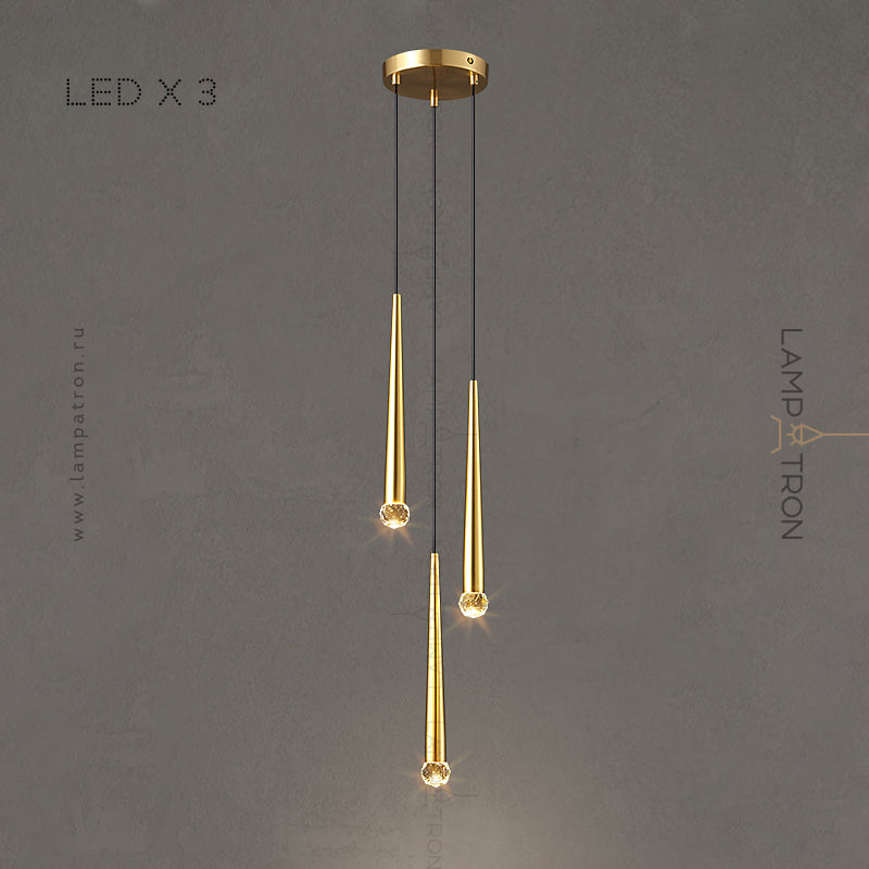 MAGRIT LUX MORE Cascade Light by Lampadom - scale reference