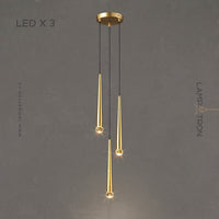 MAGRIT LUX MORE Cascade Light by Lampadom - scale reference