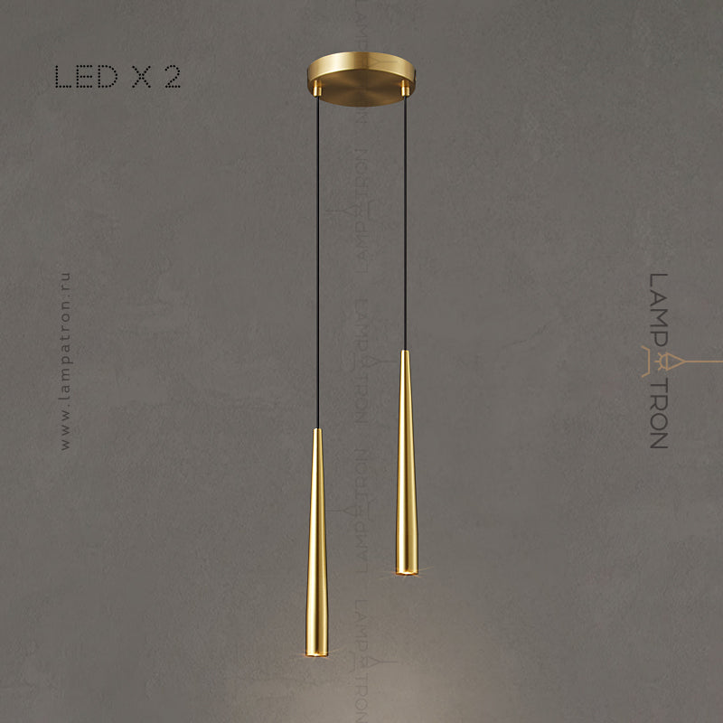 MAGRIT MORE Cascade Light by Lampadom - side view