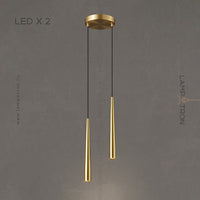 MAGRIT MORE Cascade Light by Lampadom - side view