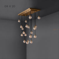 MAIBEL MORE Cascade Light by Lampadom - scale reference