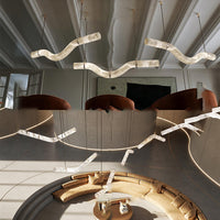 MAILIN Linear Chandelier by Lampadom - close-up