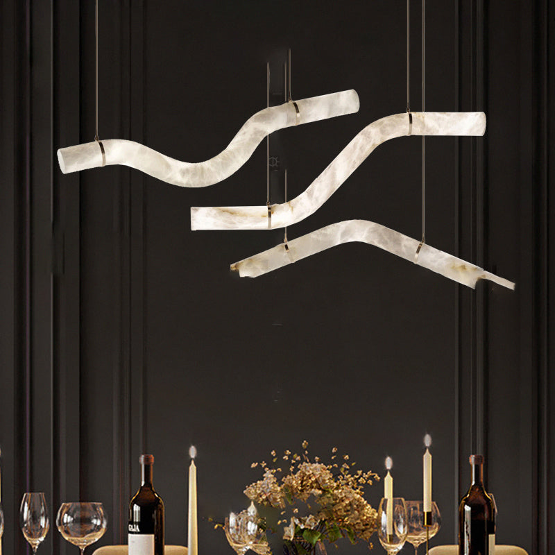 MAILIN Linear Chandelier by Lampadom - detail view