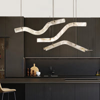 MAILIN Linear Chandelier by Lampadom - detail view