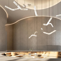 MAILIN Linear Chandelier by Lampadom - scale reference