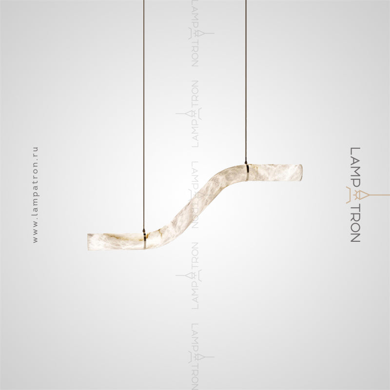 MAILIN Linear Chandelier by Lampadom - detail view