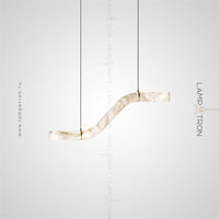 MAILIN Linear Chandelier by Lampadom - detail view