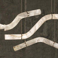 MAILIN Linear Chandelier by Lampadom - angle view