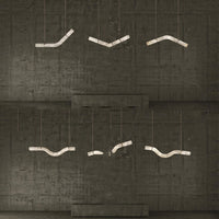 MAILIN Linear Chandelier by Lampadom - angle view