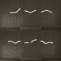 MAILIN Linear Chandelier by Lampadom - side view