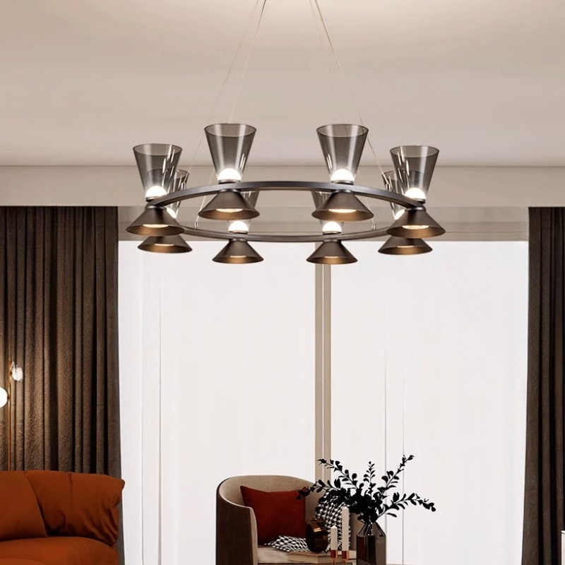 MALCOLM RING Chandelier by Lampadom - close-up