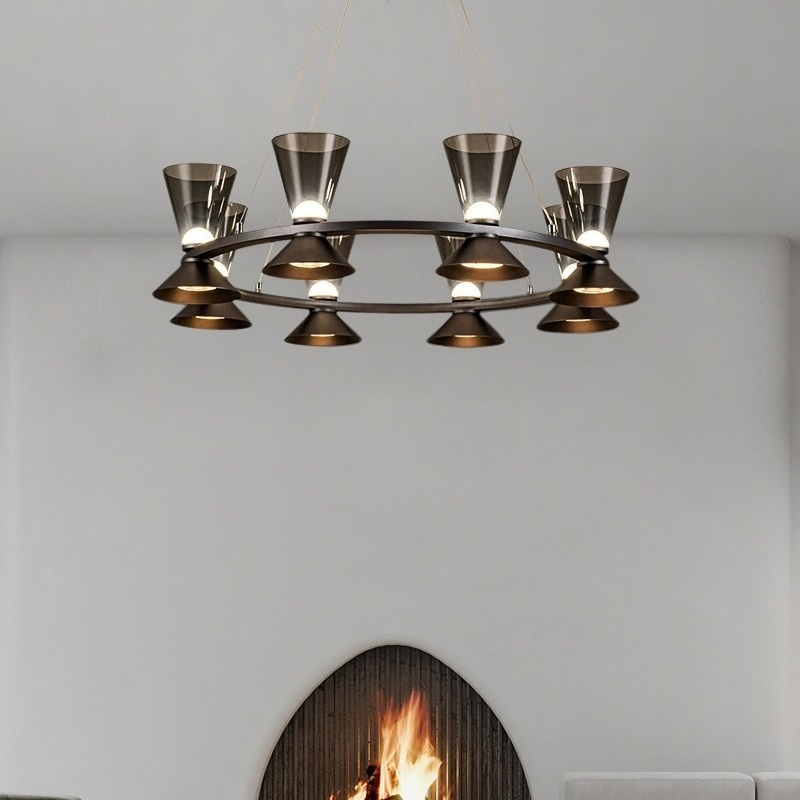MALCOLM RING Chandelier by Lampadom - scale reference