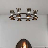 MALCOLM RING Chandelier by Lampadom - scale reference
