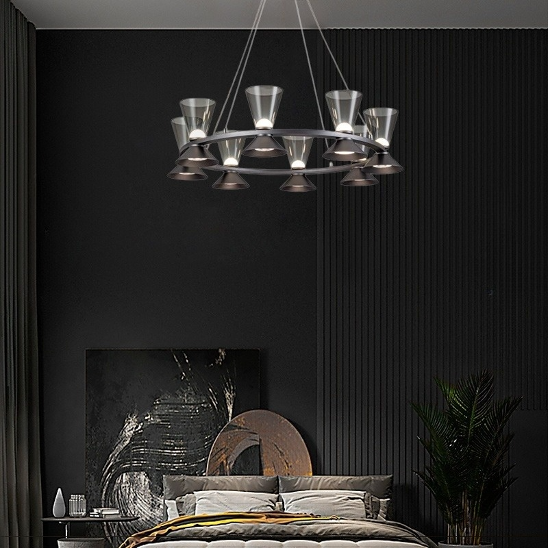 MALCOLM RING Chandelier by Lampadom - detail view