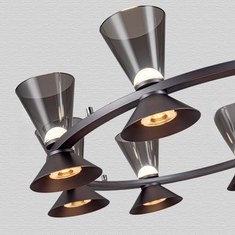 MALCOLM RING Chandelier by Lampadom - top view