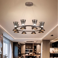 MALCOLM RING Chandelier by Lampadom - side view