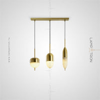 MALLE TRIO Cascade Light by Lampadom - scale reference