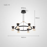 MANASSE Ring Chandelier by Lampadom - close-up