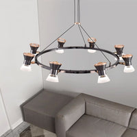 MANASSE Ring Chandelier by Lampadom - close-up