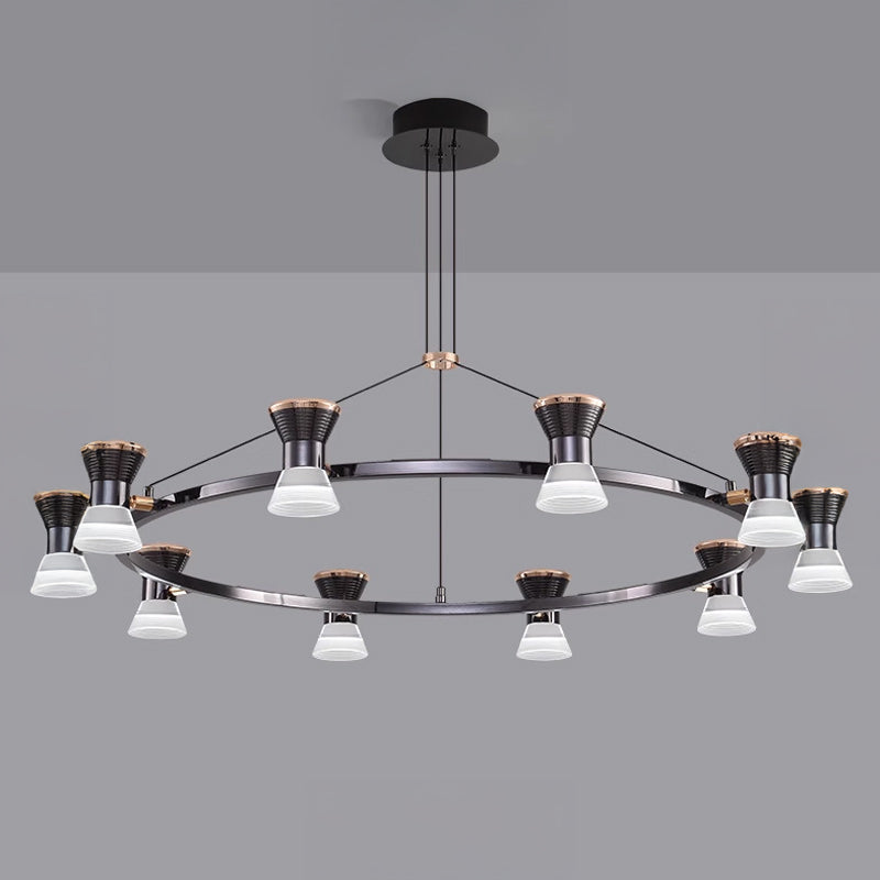 MANASSE Ring Chandelier by Lampadom - angle view