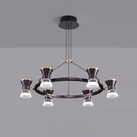 MANASSE Ring Chandelier by Lampadom - side view
