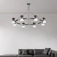 MANASSE Ring Chandelier by Lampadom - side view