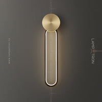 MANCHESTER W. Wall Light by Lampadom - scale reference