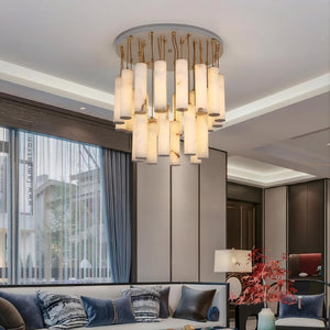 MARBLE GOLD Chandelier by Lampadom