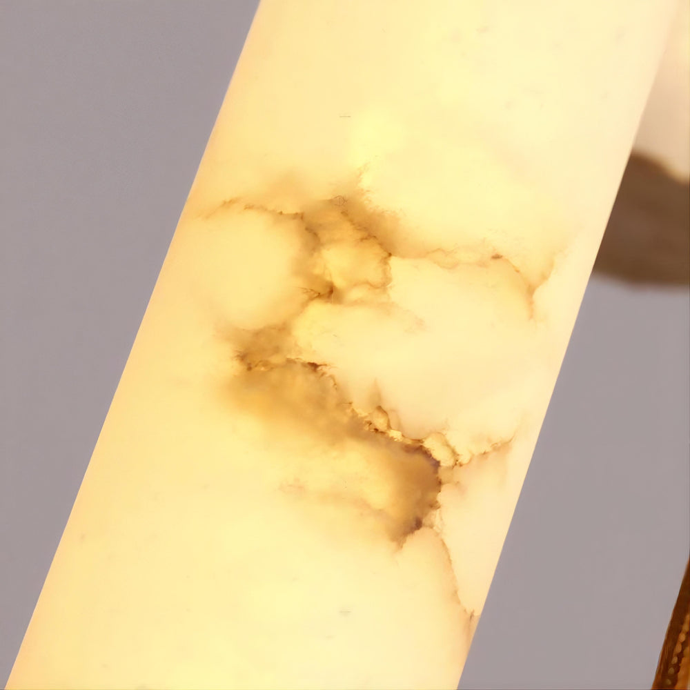 MARBLE GOLD Chandelier by Lampadom - side view
