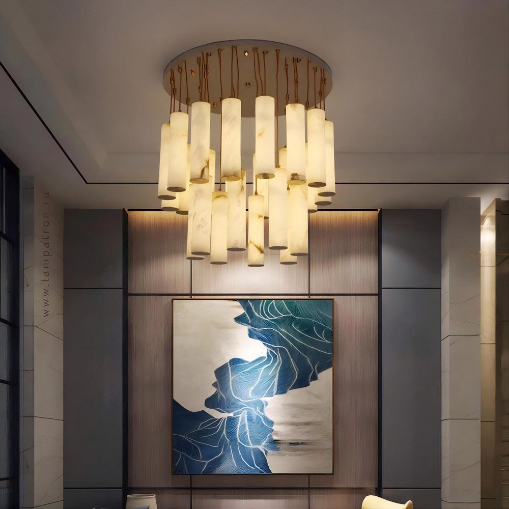 MARBLE GOLD Chandelier by Lampadom - ambient shot