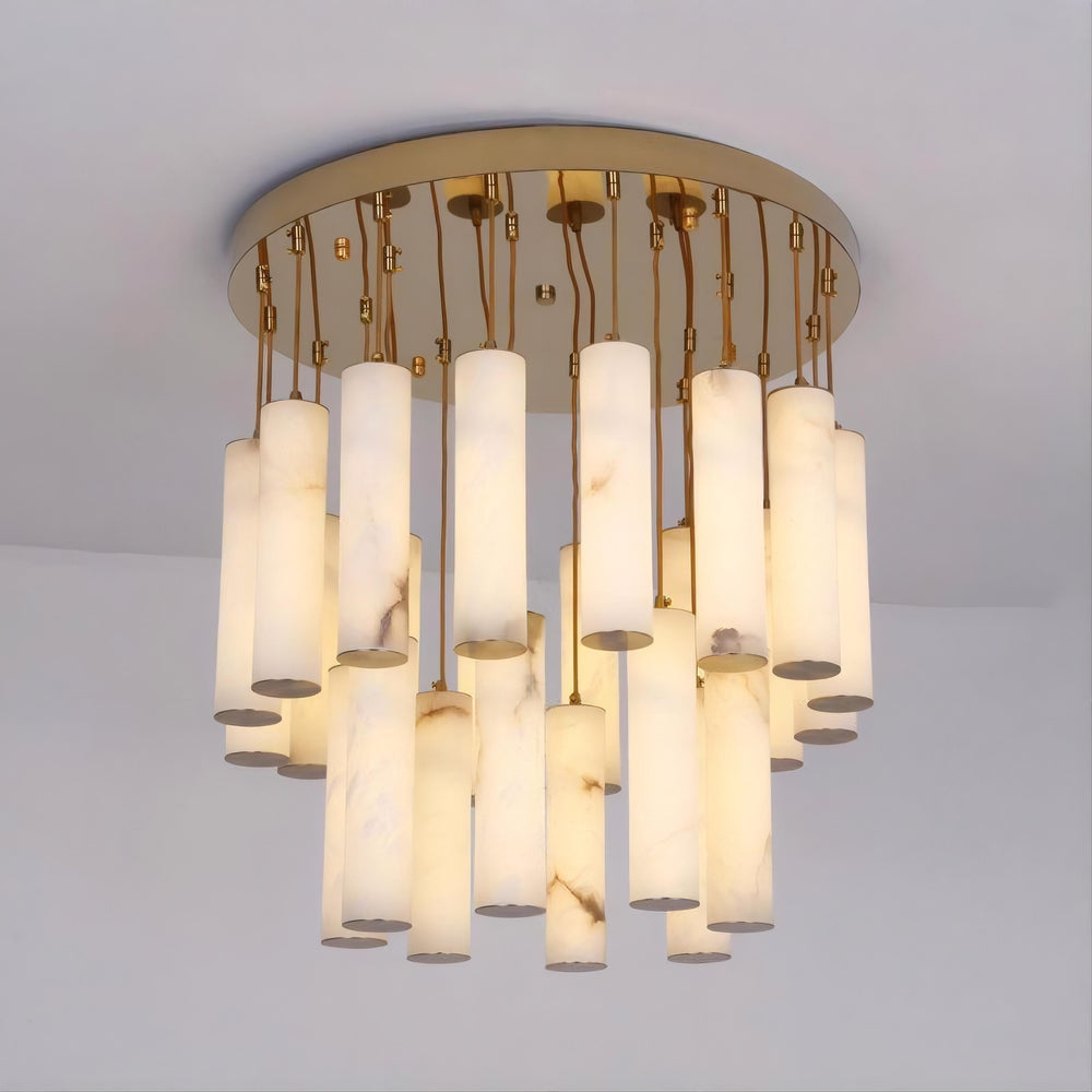 MARBLE GOLD Chandelier by Lampadom - angle view