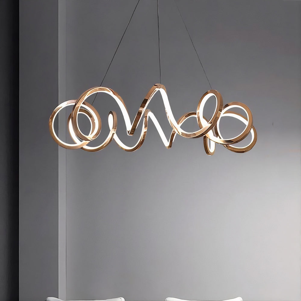 MARCELA Ring Chandelier by Lampadom - angle view