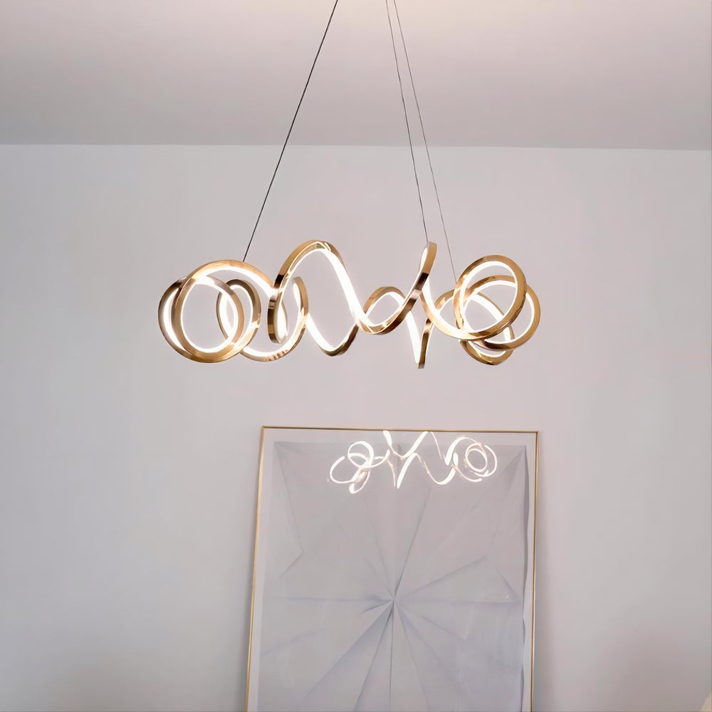 MARCELA Ring Chandelier by Lampadom - top view