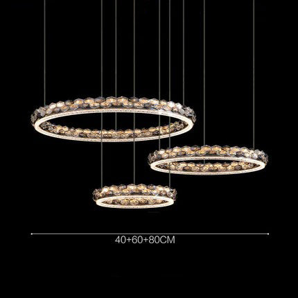 MARCELIUS Ring Chandelier by Lampadom - side view